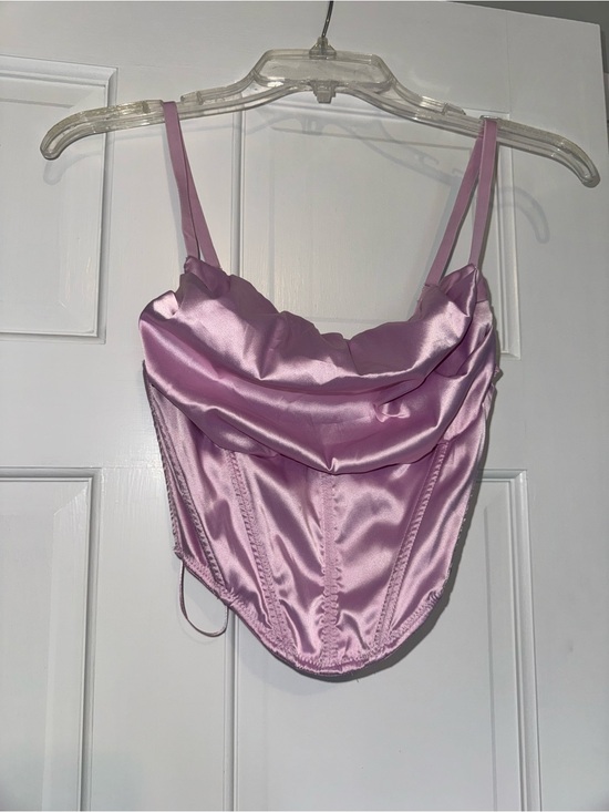 Urban Outfitters Tops - Urban Outfitters Satin Cowl Corset Top - Lilac